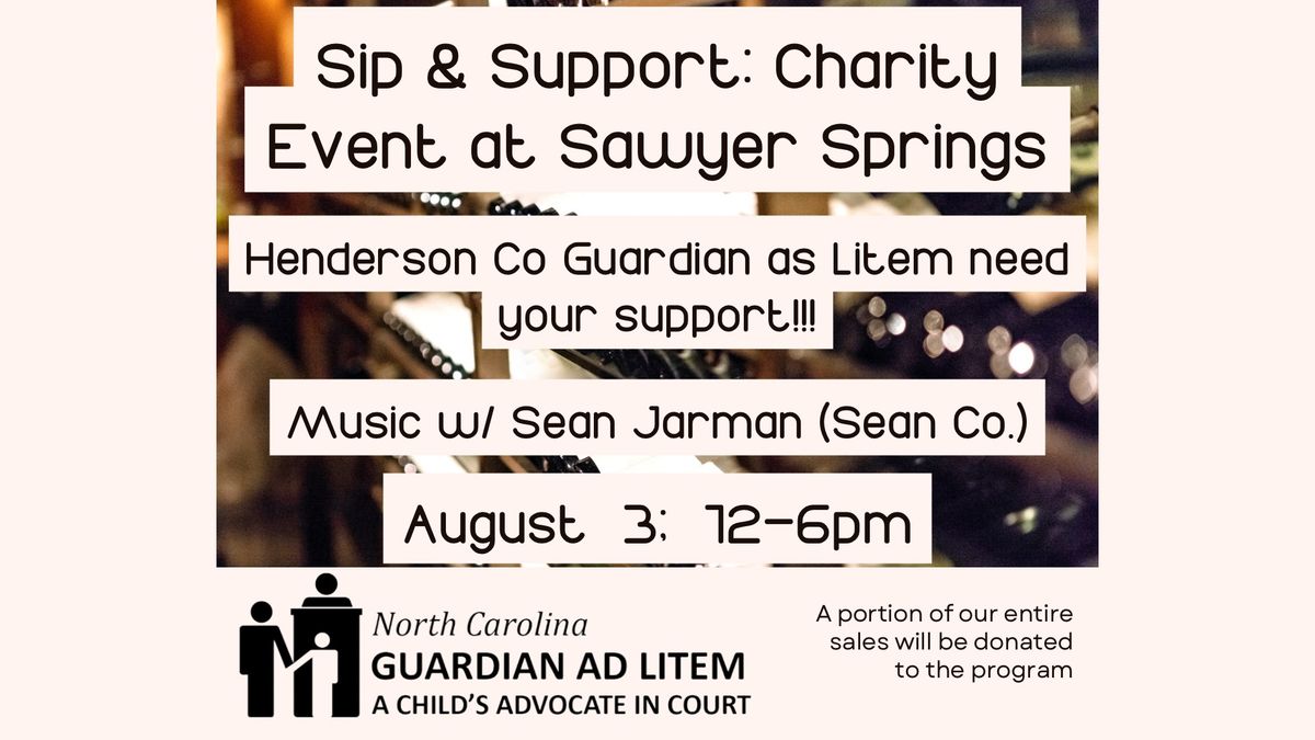 Charity Event w\/ live music by Sean Jarman