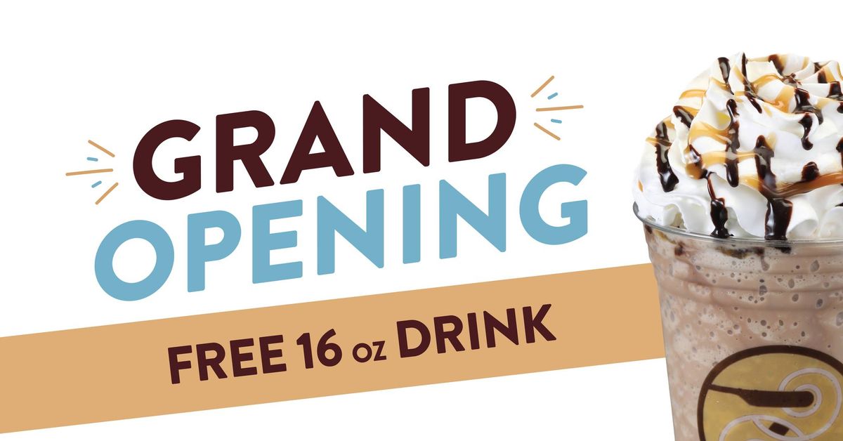 Grand Opening: Free 16oz Drink