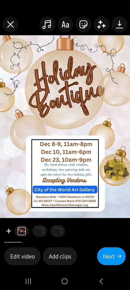  Holiday Boutique 