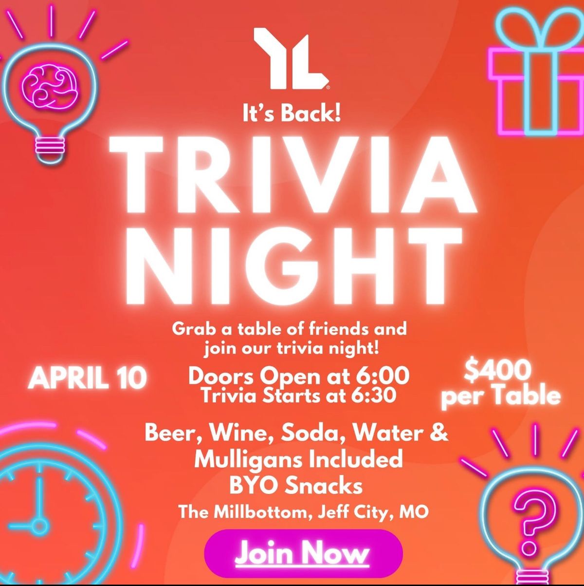 Young Life Trivia Night