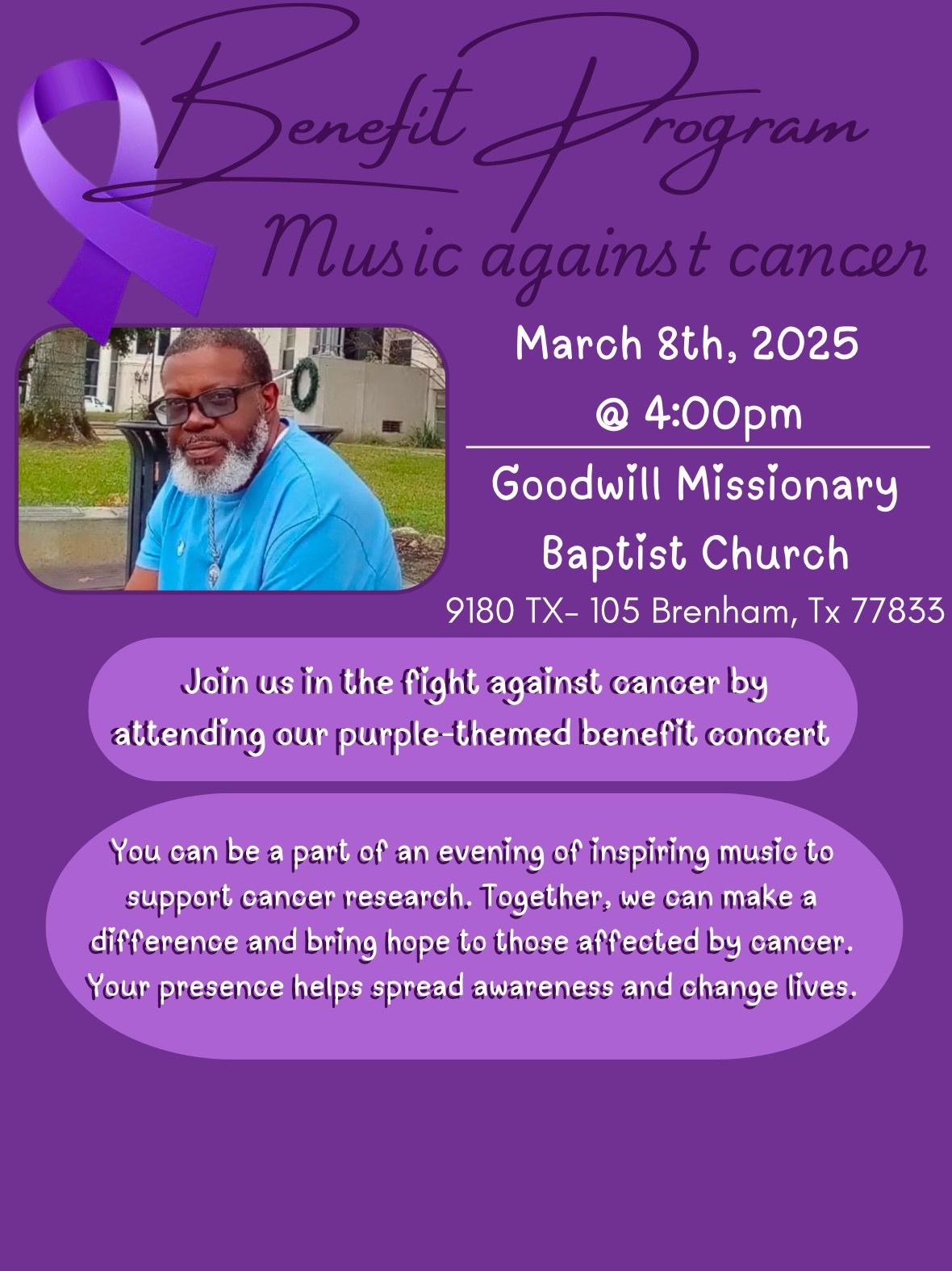 Musical Benefit For Harold E Howard