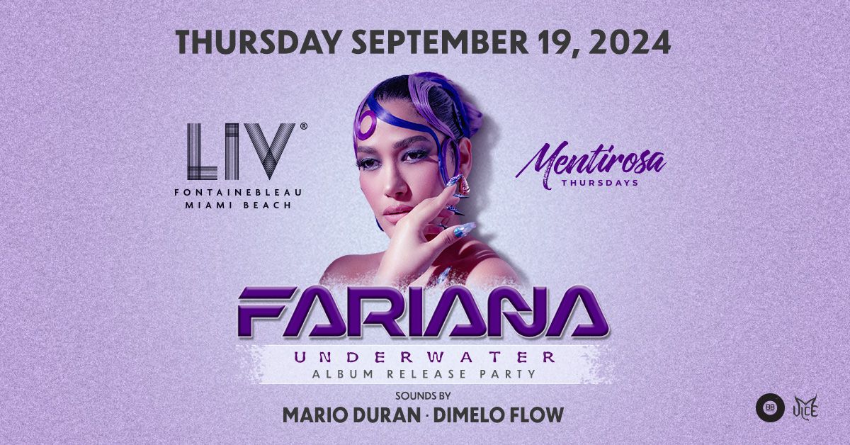 FARIANA LIV - Thurs. September 19th