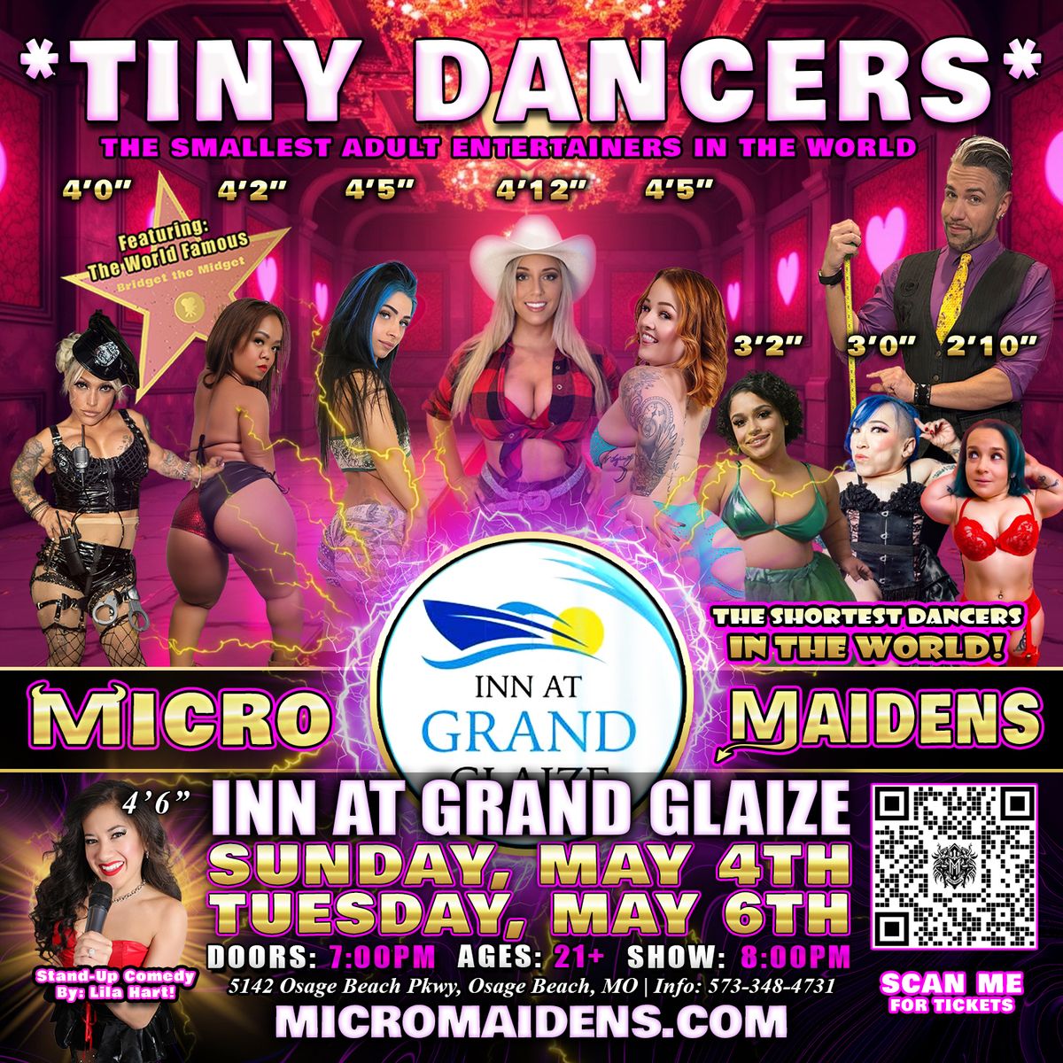 Osage Beach, MO - The Micro Maidens @ Inn at Grand Glaize! "Life is Too Short to Miss This!"