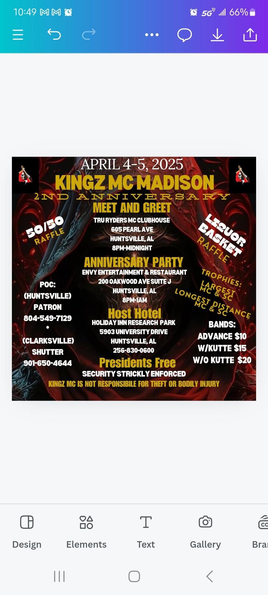 KINGZ MC MADISON ALABAMA 2ND ANNIVERSARY 