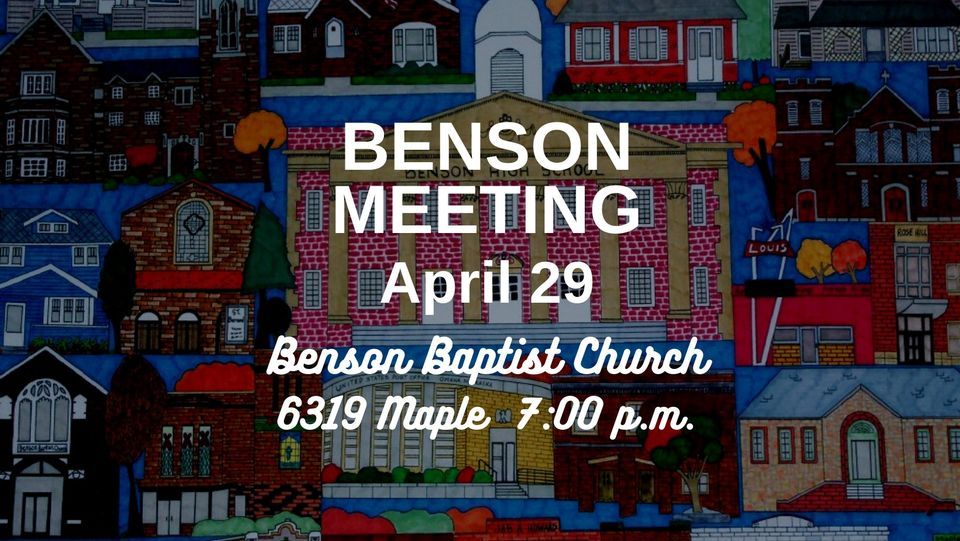Benson Neighborhood Association Meeting 