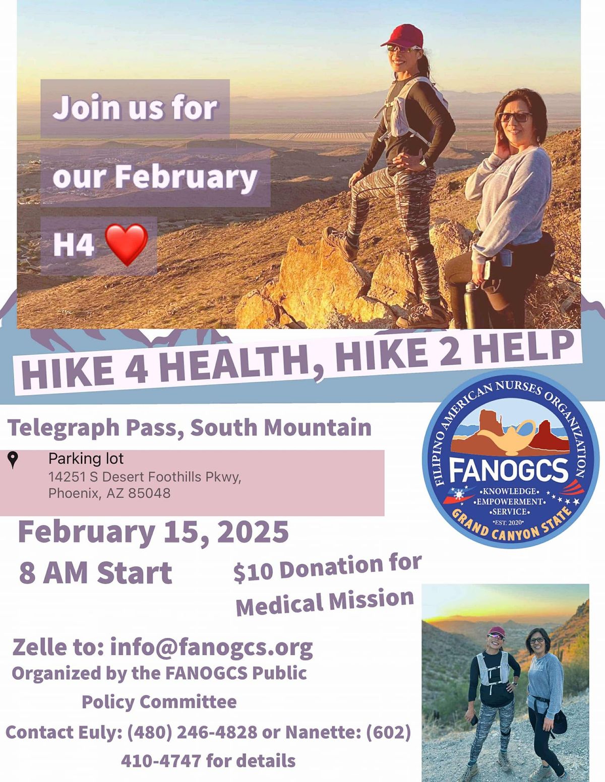 Hike 4 Health, Hike 2 Help