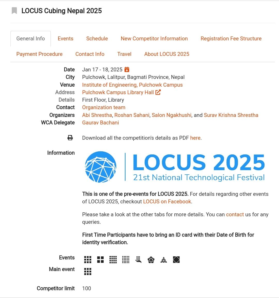 LOCUS Cubing Nepal 2025