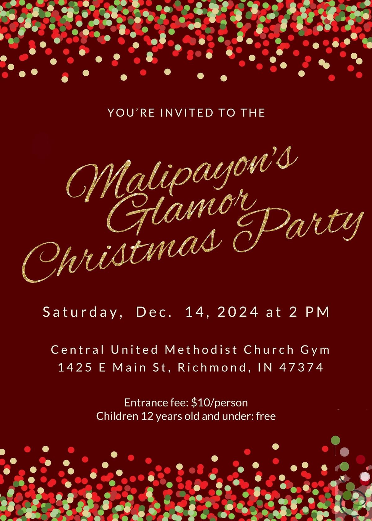 The Malipayon Group Glamor Christmas Party