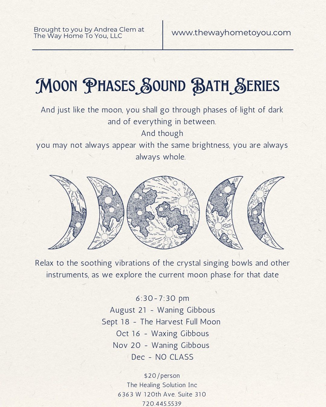 MOON PHASES Sound Bath Series 