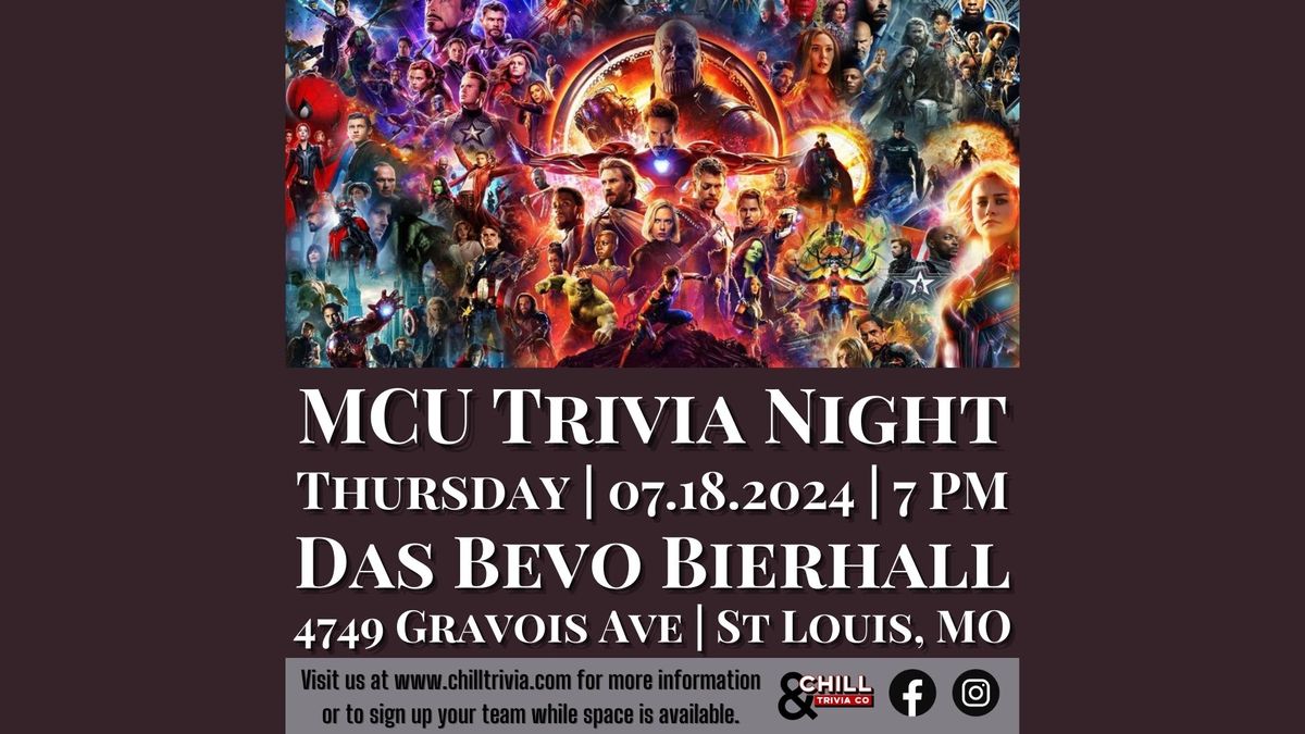 Marvel Cinematic Universe Trivia @ Das Bevo