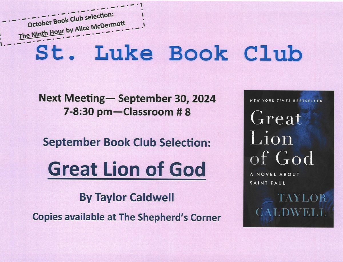 St Luke Book Club