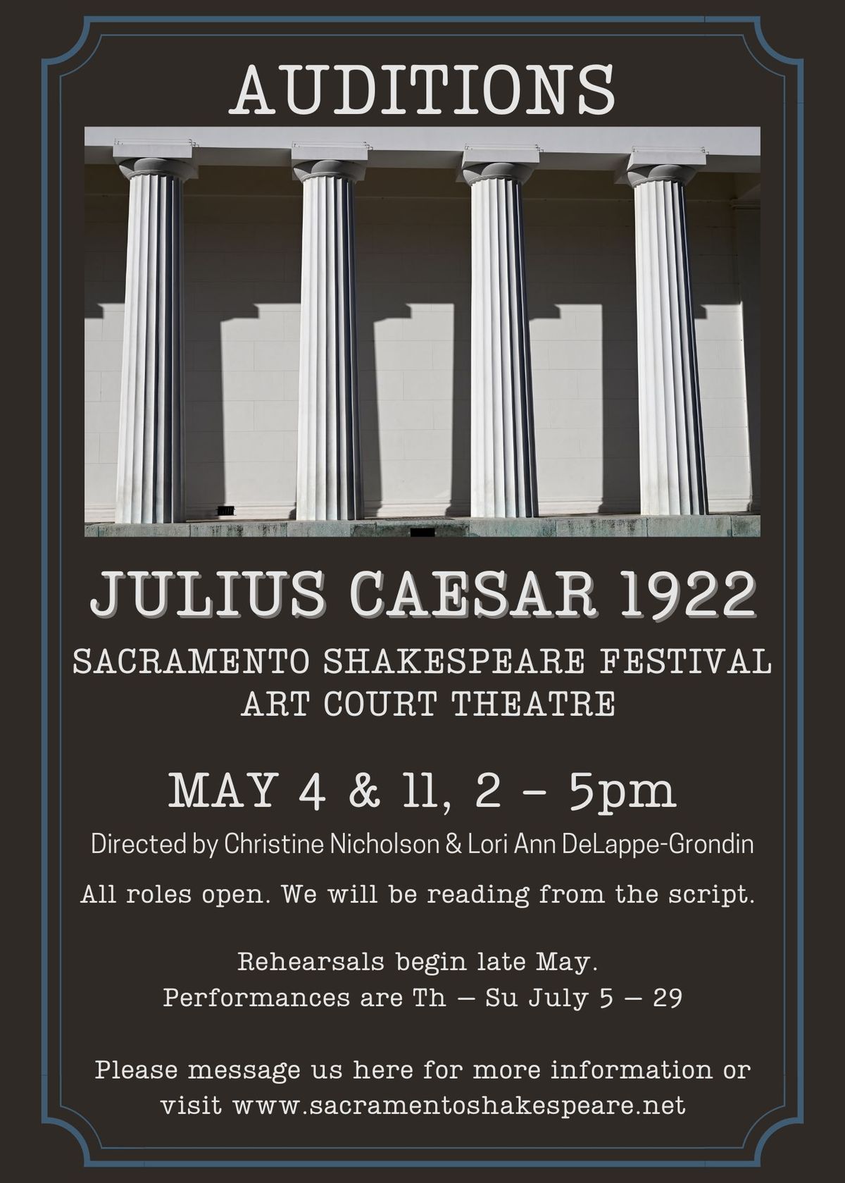 Auditions - Julius Caesar 1922