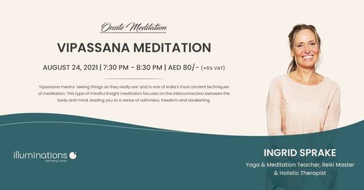 Onsite Meditation: Vipassana Meditation With Ingrid Sprake