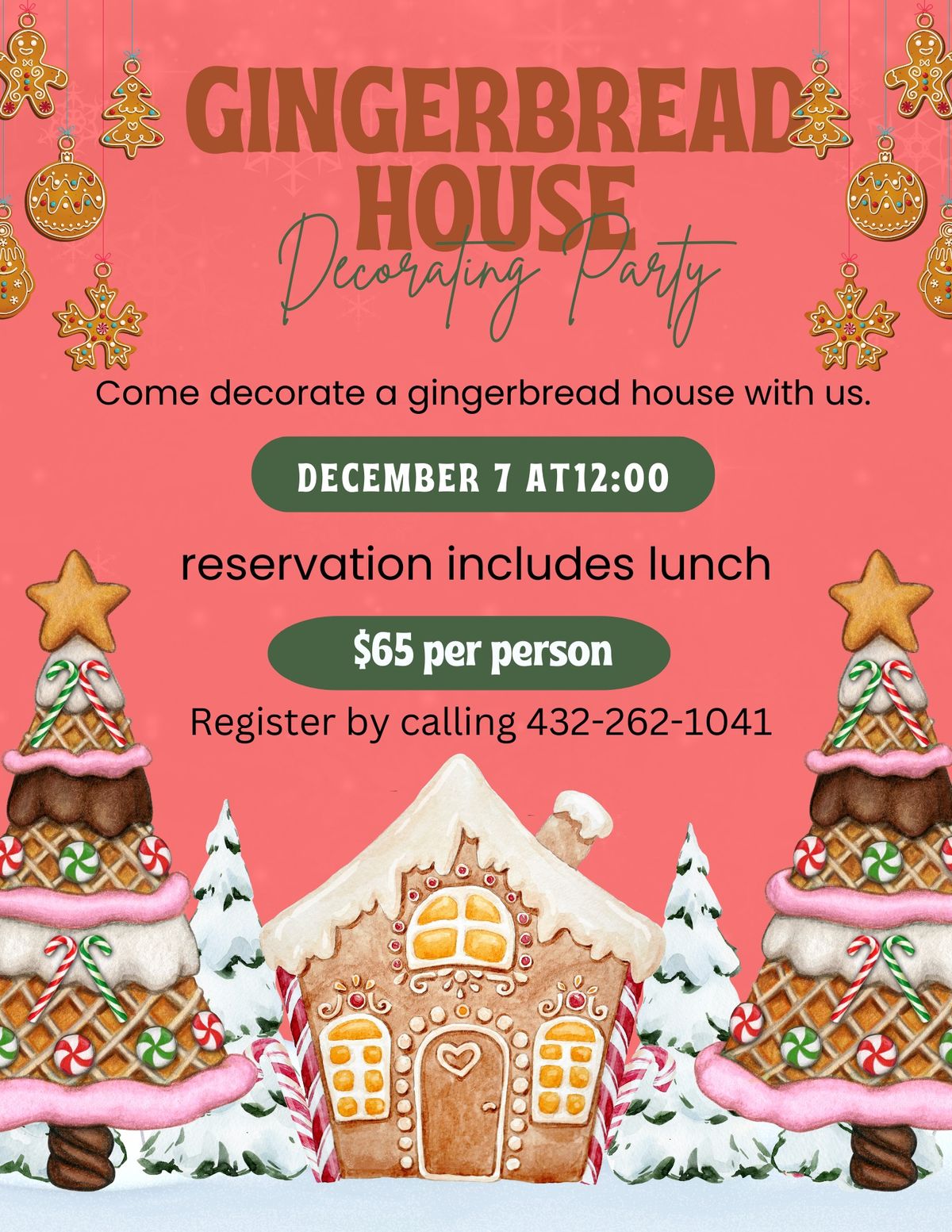 Gingerbread House Decorating Party