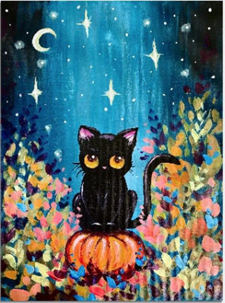 Paint Nite: Pumpkin Garden Cat