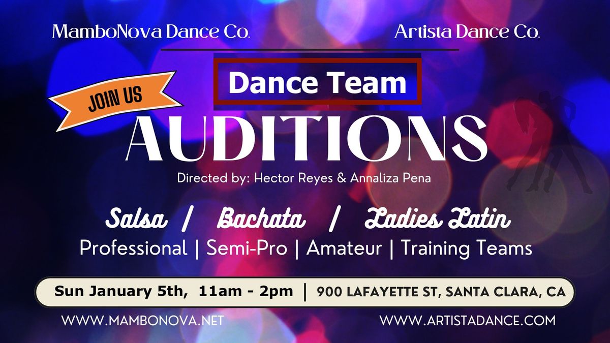 Mambonova & Artista Dance Co. Second Dance Team Audicion (Invitation Only) 