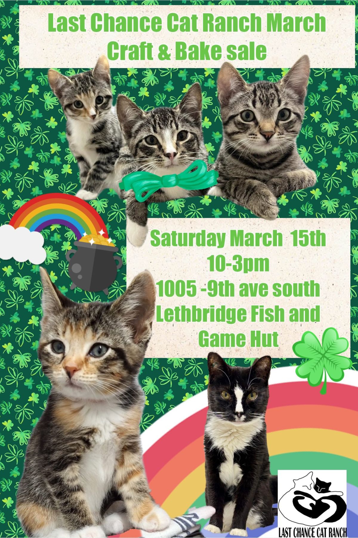 Last Chance Cat Ranch March Craft & Bake Sale 