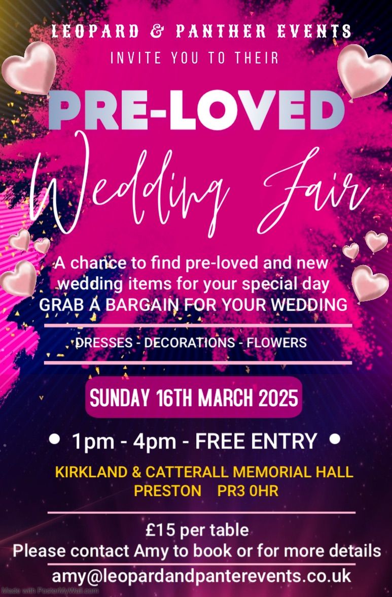 \ud83d\udc8d PRE-LOVED Wedding Fair \ud83d\udc8d 