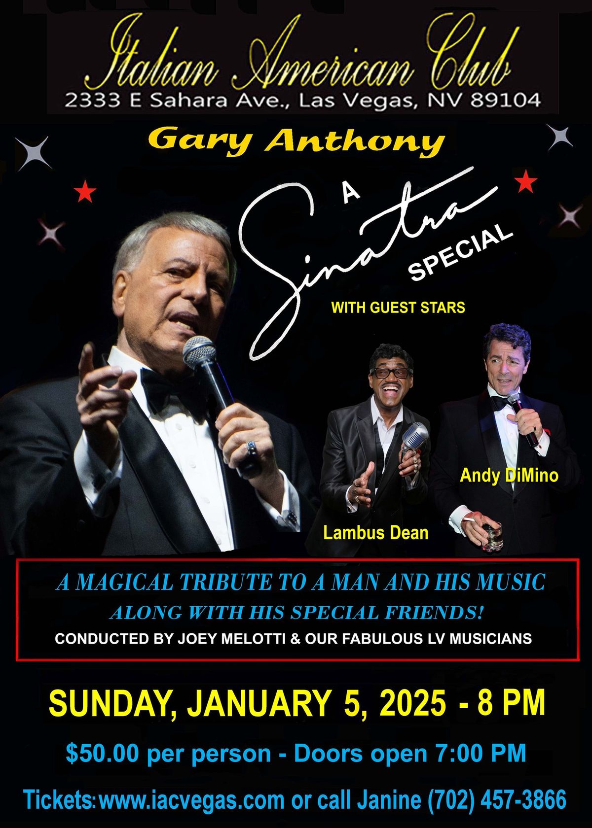 A Sinatra Special Starring Gary Anthony 