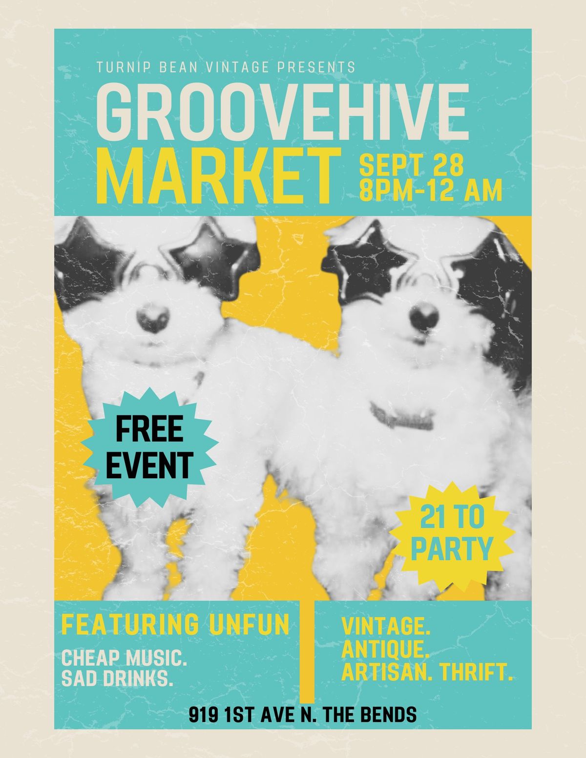 GROOVEHIVE MARKET X UNFUN AT THE BENDS