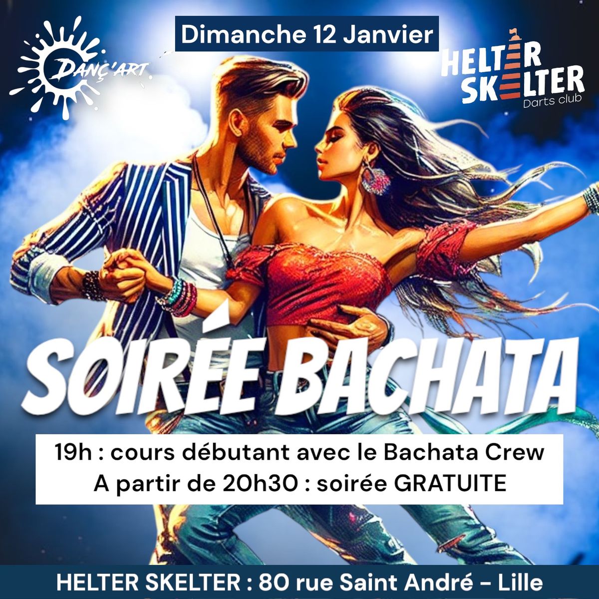 Cours de Bachata ESSAI GRATUIT + Soir\u00e9e GRATUITE 