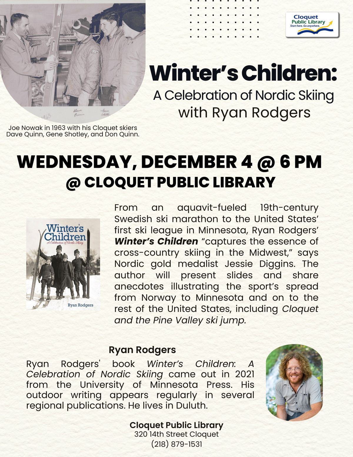 "Winter's Children: A Celebration of Nordic Skiing" with Ryan Rodgers