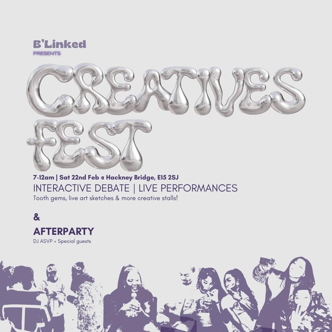  Creatives Fest: Creative Stalls, Interactive Live Debate &amp; AfterParty! 