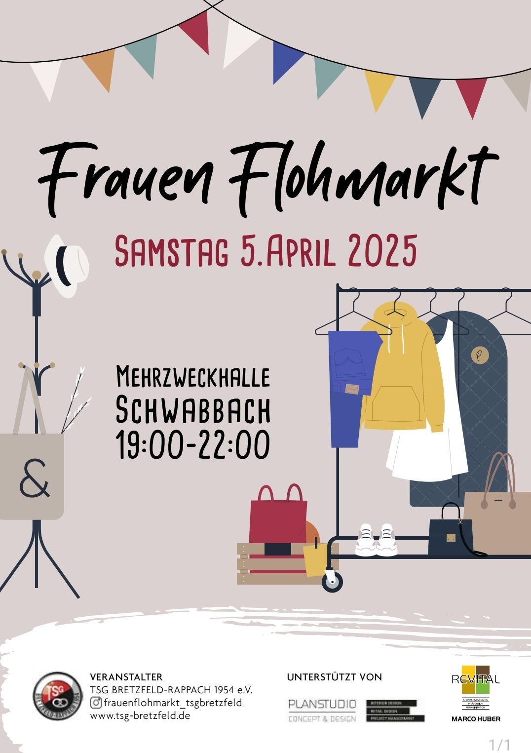 Frauenflohmarkt 5. April 25