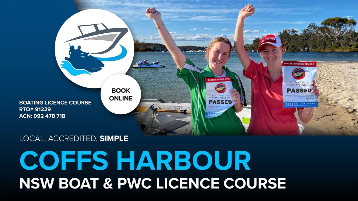 Coffs Harbour Boat & PWC Licence Course