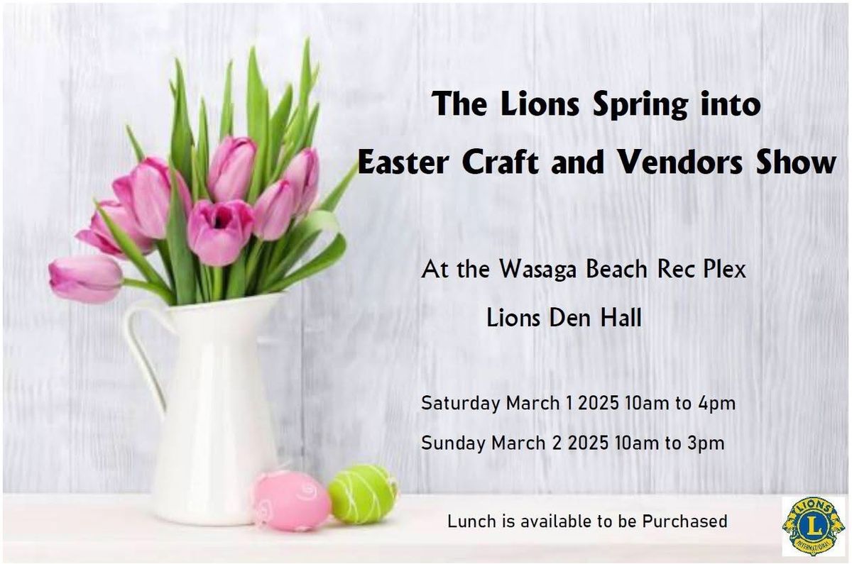 Lions Spring into Easter Craft & Vendor show