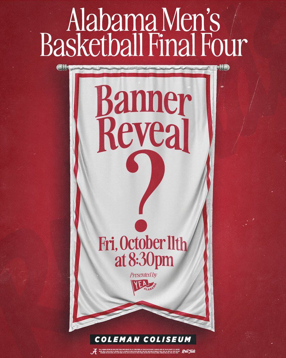 Alabama Crimson Tide Men's Basketball Final Four Banner Reveal