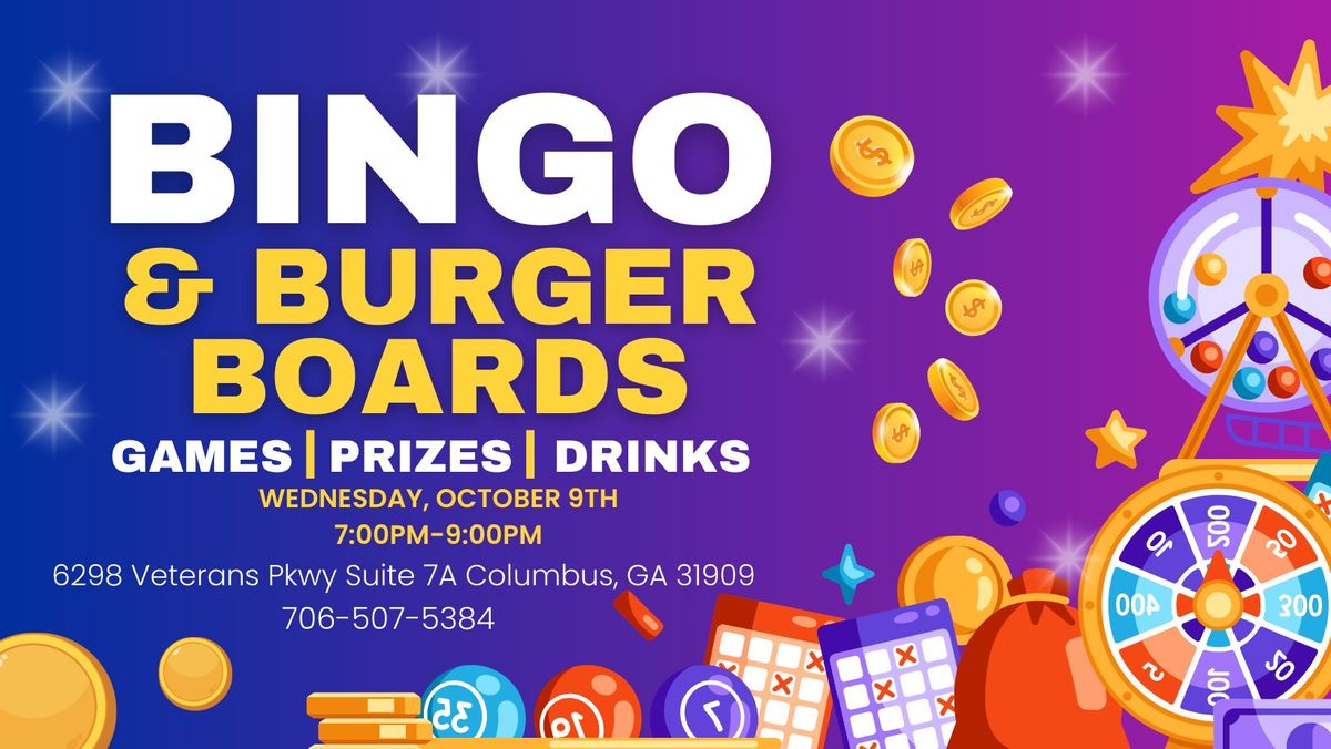 Bingo & Burger Boards