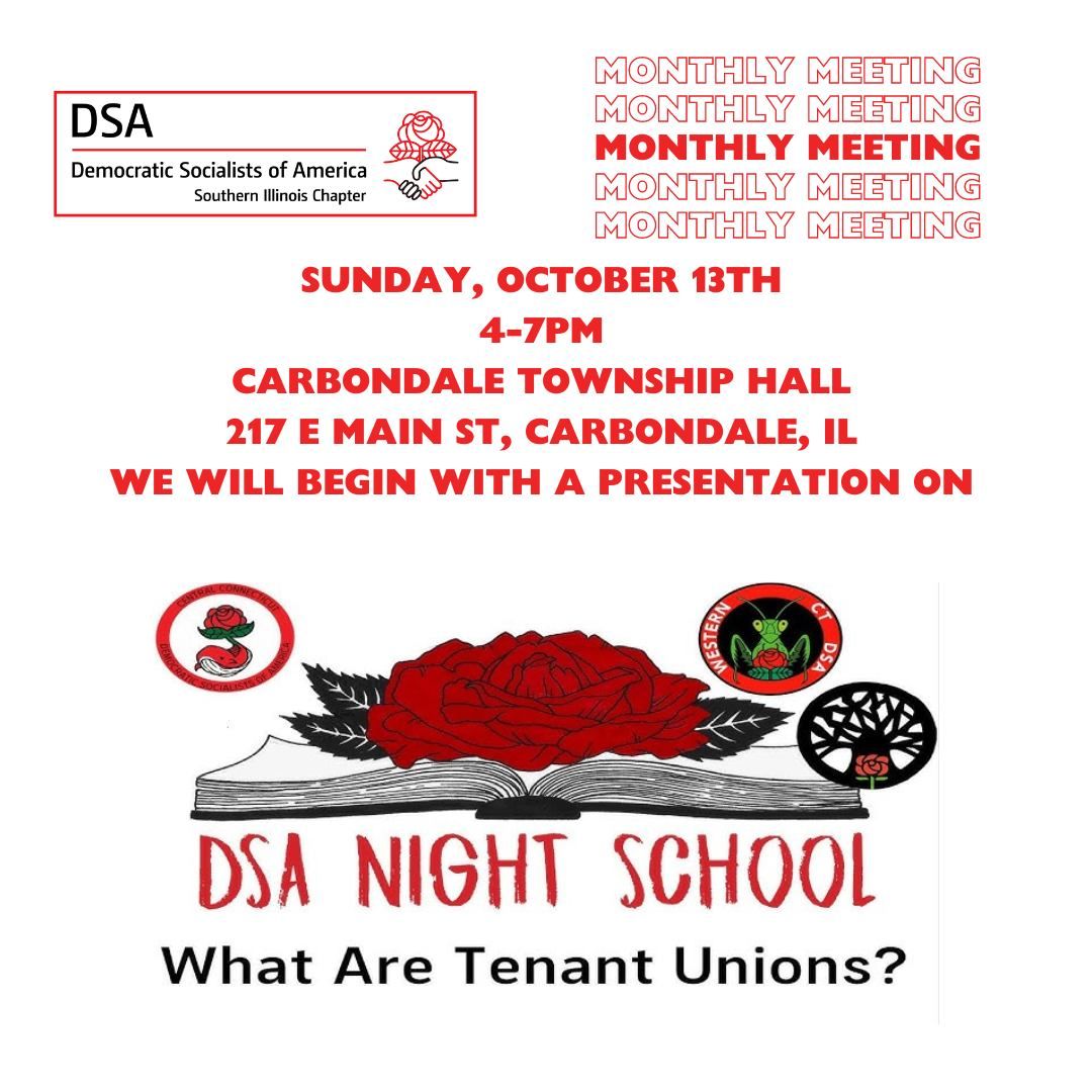 SIDSA October Meeting & Tenant Union info nite