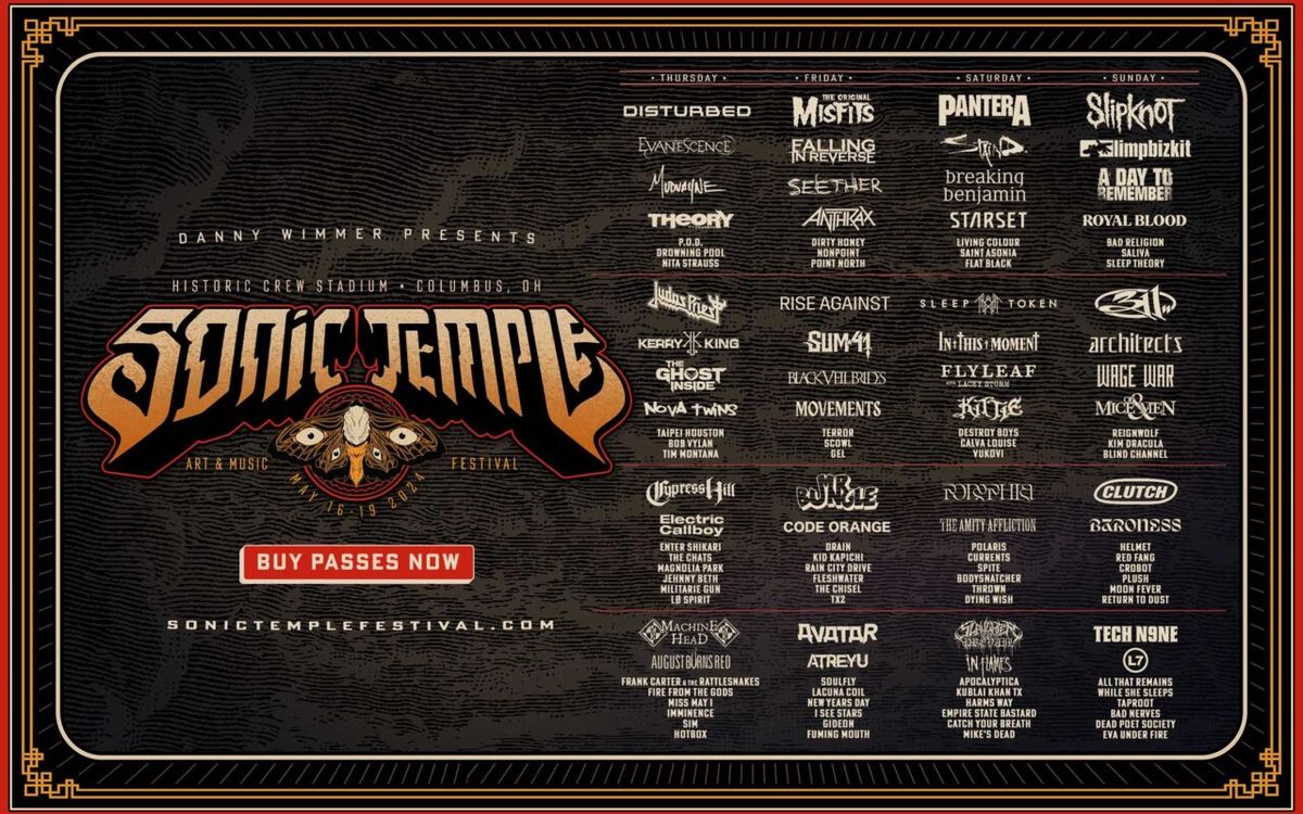 Sonic Temple Art & Music Festival (Friday\/Sunday 2 Day Pass)