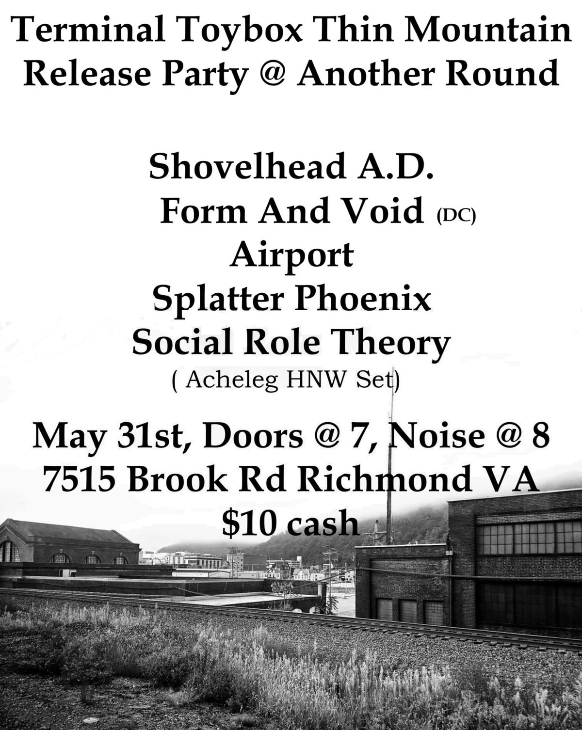 Terminal Toybox Thin Mountain Release- Shovelhead, FaV(DC), Airport, Splatter Phoenix, & Acheleg HNW