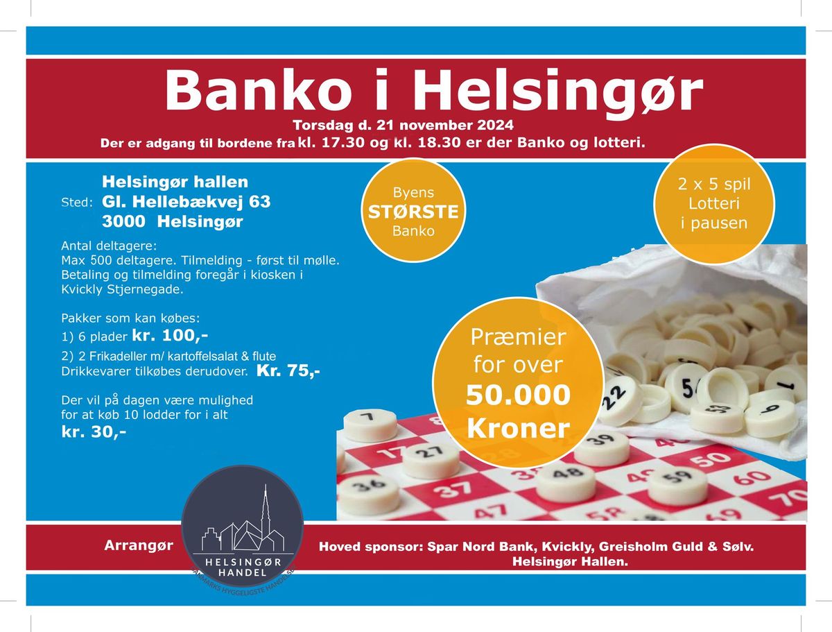 Banko spil i Helsing\u00f8r Hallen