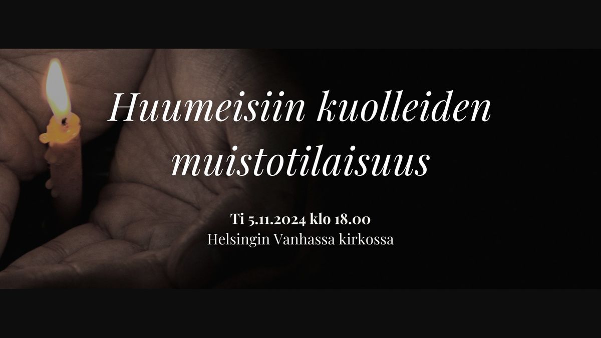 Huumeisiin kuolleiden muistotilaisuus (Helsinki)