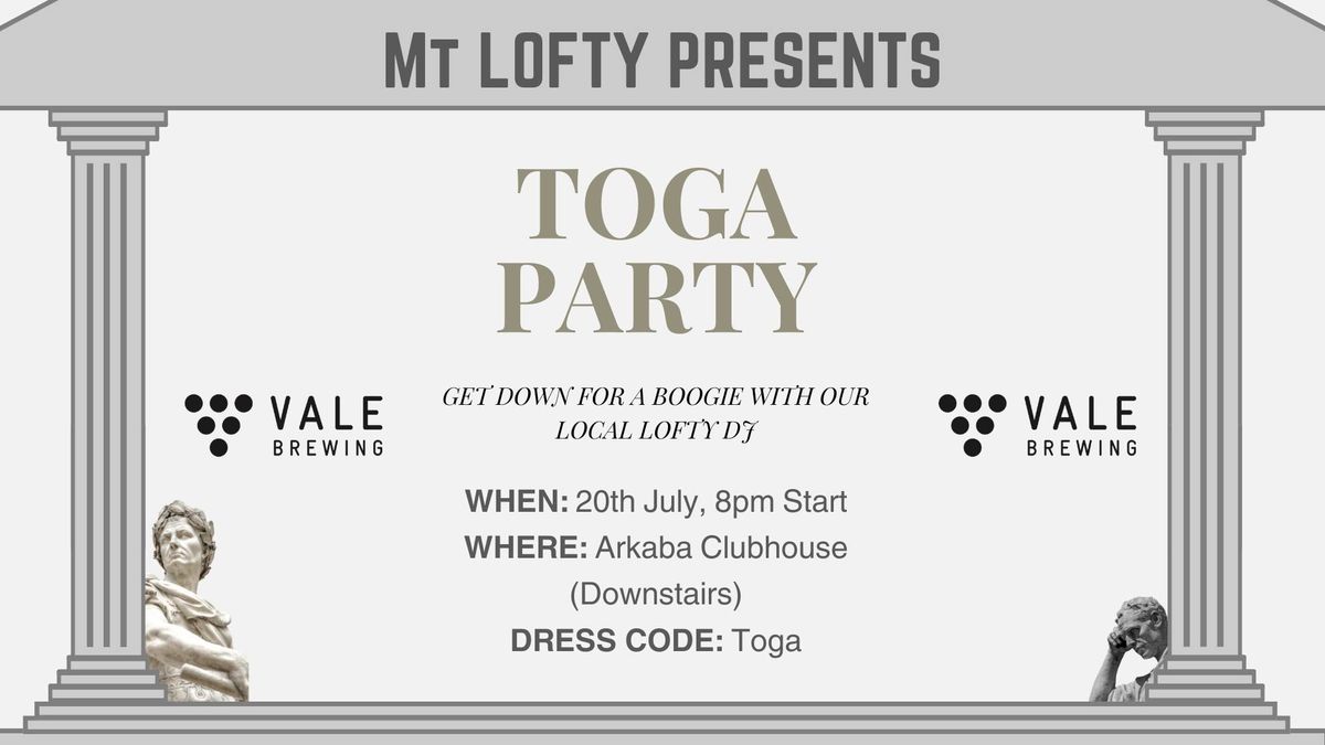 TOGA PARTY | SAVE THE DATE