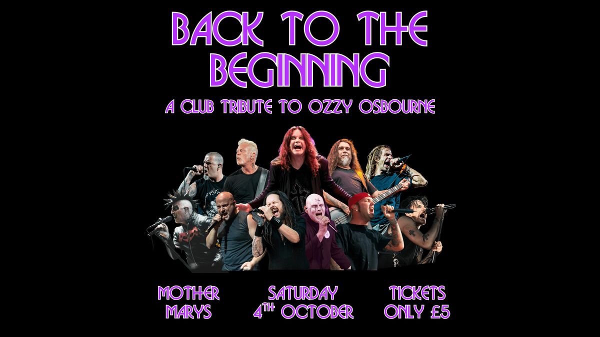 BACK TO THE BEGINNING - Club Night