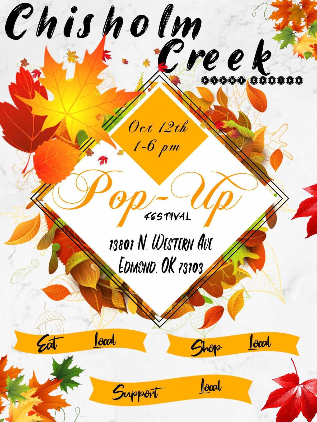 Local shopping October popup