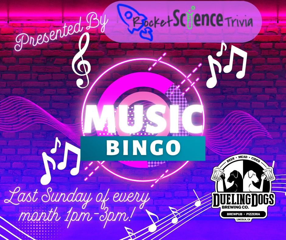 Music Bingo Presented by Rocket Science Trivia!