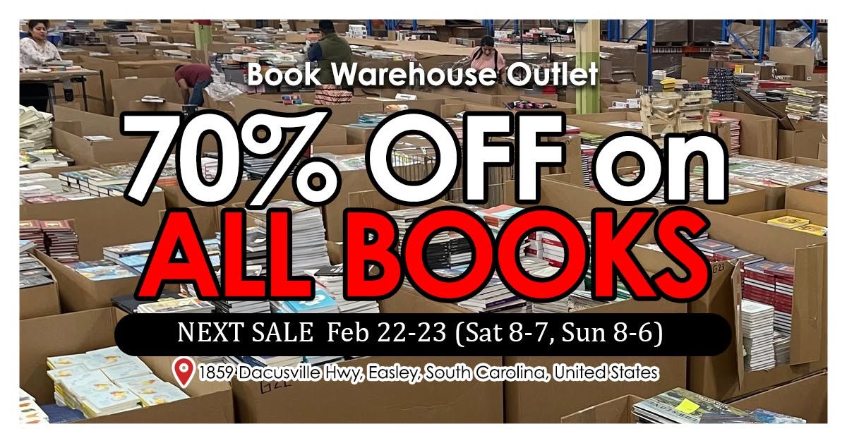 Book Warehouse Outlet's February Sale