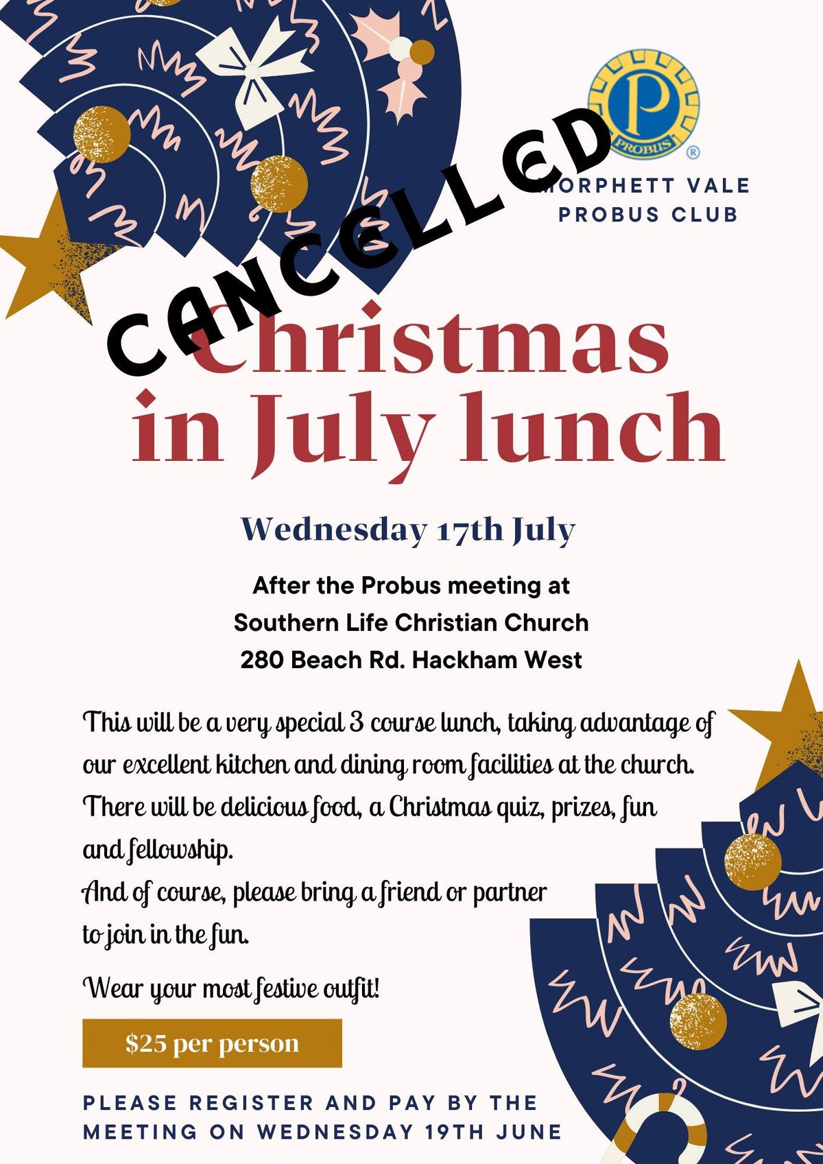 Christmas in July Lunch