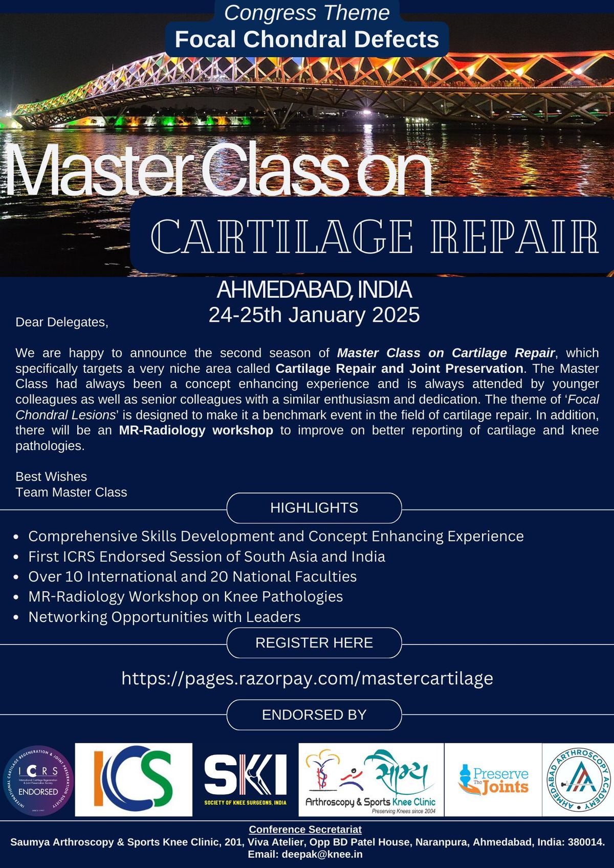 Master Class on Cartilage Repair Season II