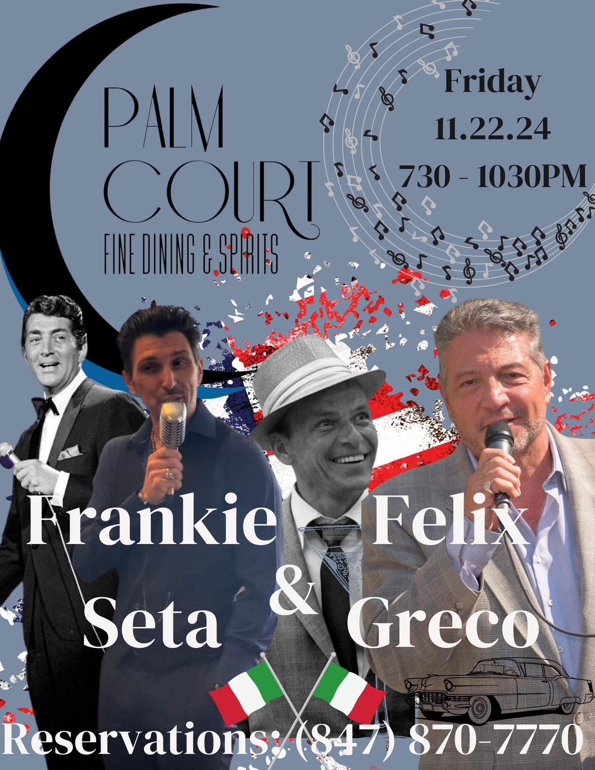 Frankie Seta & Felix Greco @ Palm Court Friday, Nov 22