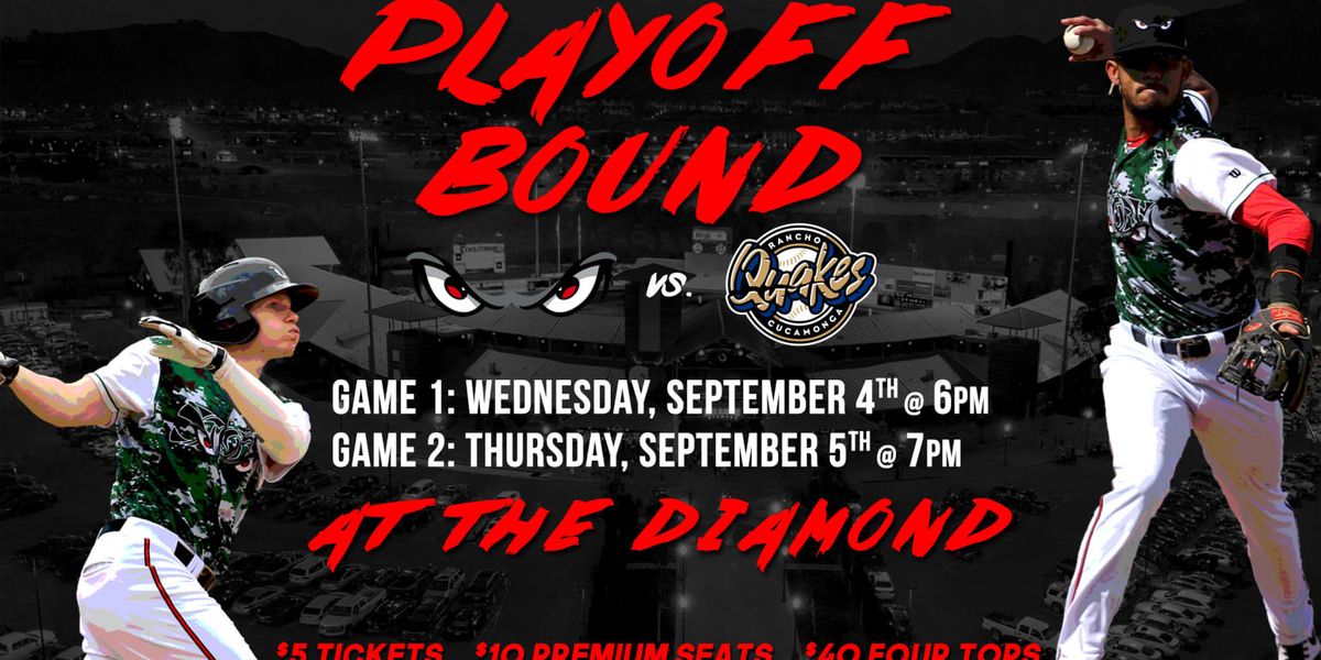 Visalia Rawhide at Rancho Cucamonga Quakes