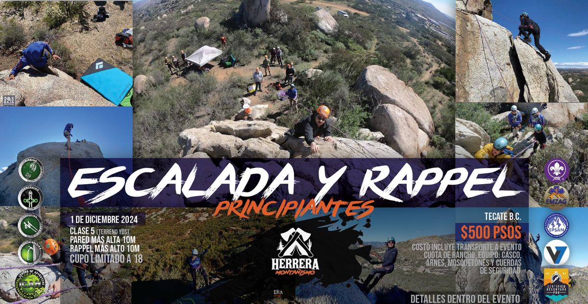 Escalada y Rappel principiantes tkt