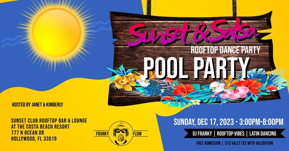 Salsa Sunset Rooftop Pool Party