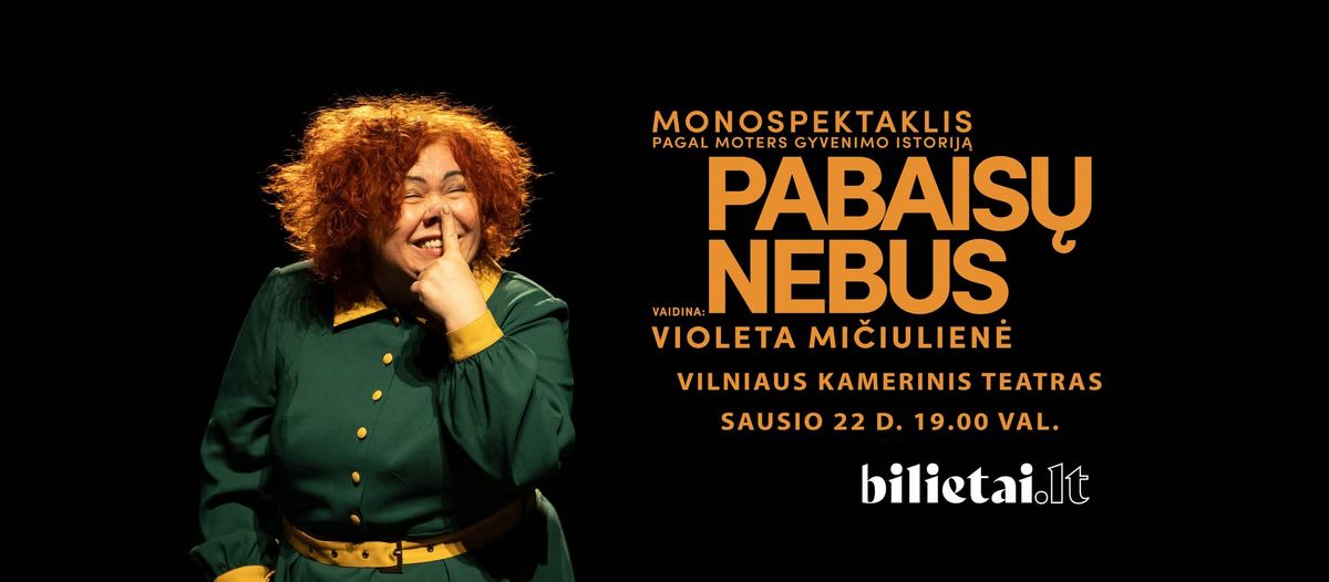 Monospektaklis PABAIS\u0172 NEBUS | VILNIUS