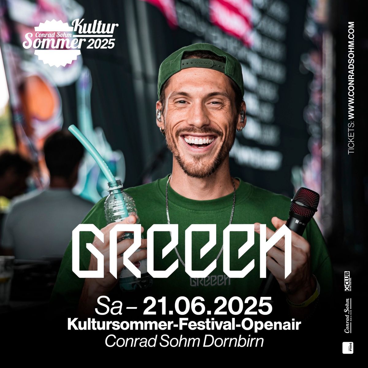 GReeeN \u2022 Sa, 21. Juni 2025 \u2022 Conrad Sohm Kultursommer-Festival 